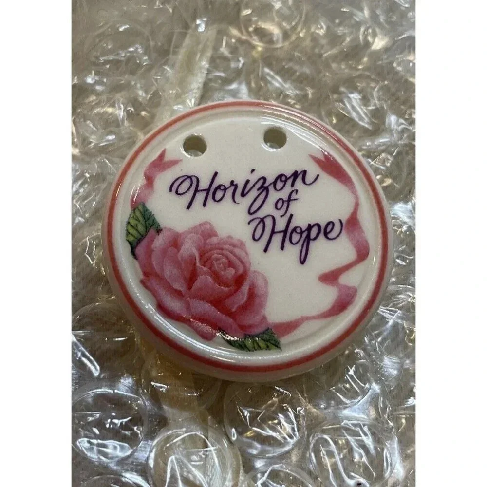 Longaberger Baskets Horizon Of Hope Tie On‎ Accessory Ceramic NEW 33677
